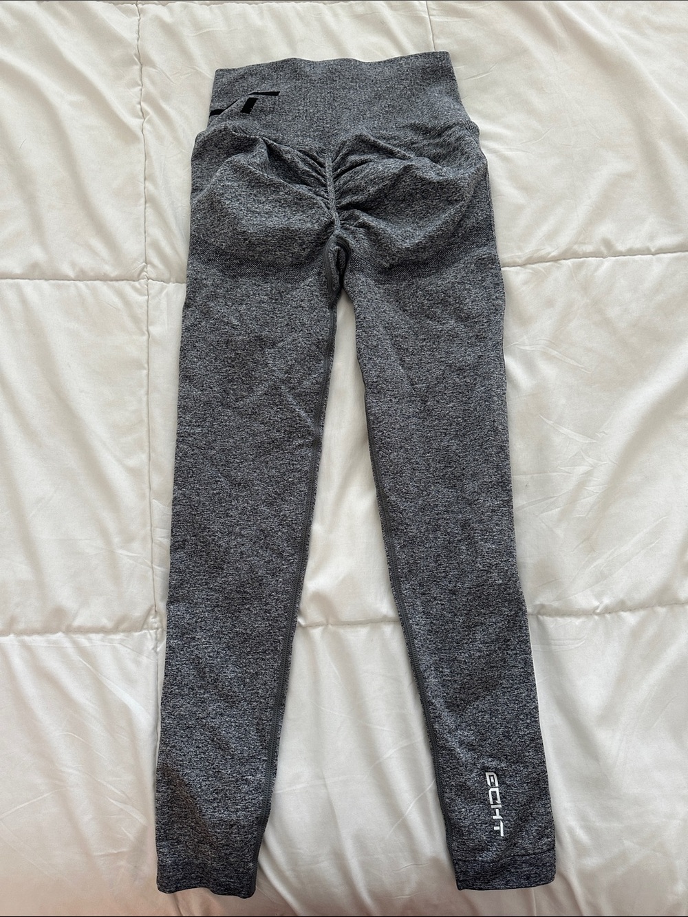 ECHT Charcoal Gray Scrunch-Back Leggings